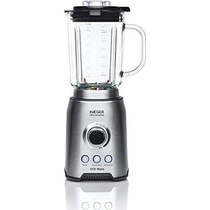 Bol Mixeur - Haeger - Ultra Smoothie - 1200 W - 1,75 L - Acier Inoxydable