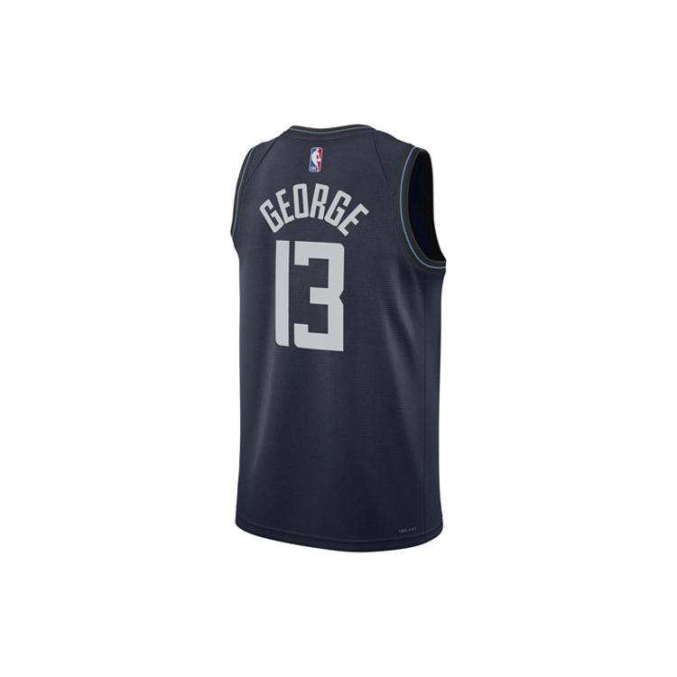Nike LA Clippers Basketball Jersey Men's Black Gray DX8505-419