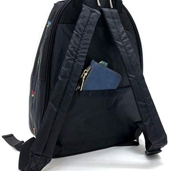Ferliden (Serie Ricamo Fiori Piccoli) Zaino [Zaino da donna, Marsupio, Borsa da giorno, Leggero] 4796