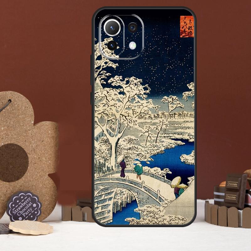 Japanese Style Ukiyo-e Art Case For Xiaomi 15 Ultra 14 15T 13T 14T 17 Pro Max POCO F8 Ultra X7 X5 X6 F5 F6 F7 Pro Cover