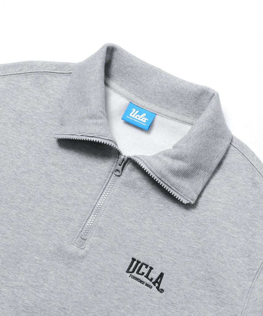 UCLA Unisex Ucla Half-Zip Sweatshirt [M-Grey](Uc1Ltk3)