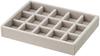 MUJI Acrylic Case Velvet Inner Box Lattice W X 12cm D X Product 38373544 Divider, Pattern, Gray, Approx. 15.5cm 2.5cm H, Number