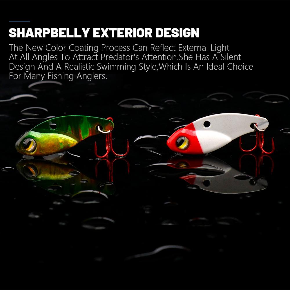 Mini Jigging Fishing Lure 25mm 3g Micro Metal VIB Sinking Cicada Wobblers Spoon Artificial Bait With Single Hook Tackle