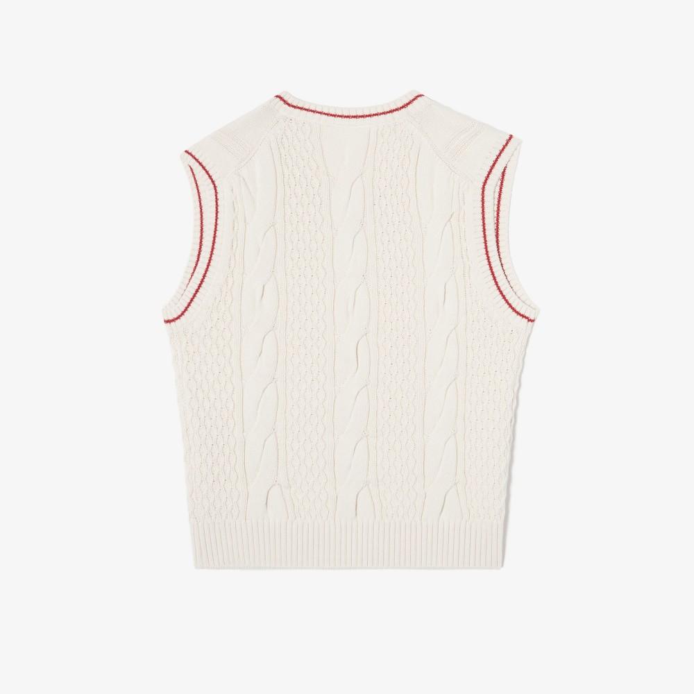 Lacoste Women's Tipping Point Cable Vest AF712E-54NF70V