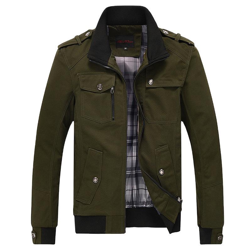 Men's Korean Style Stand-Up Collar Casual Jacket - Versatile Fashion for Spring and Autumn