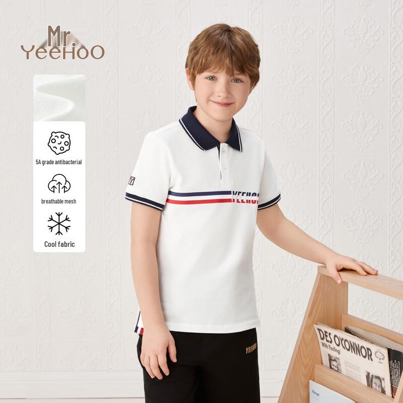 YEEHOO Boys' Cooling Anti-Bacterial Polo T-Shirt
