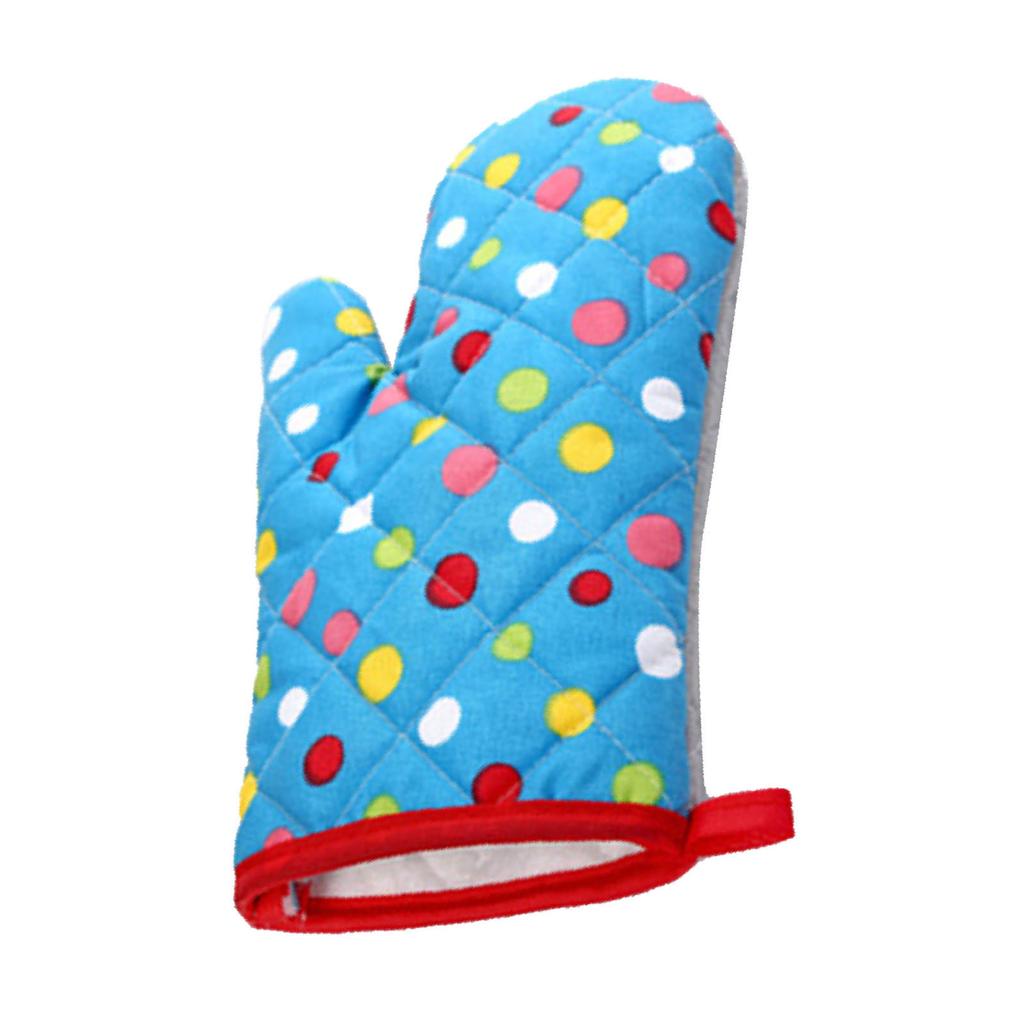 Oven Mitts Thickened Heat Resistant Hand Comfortable Fit Baking Gloves for Microwave Kitchen