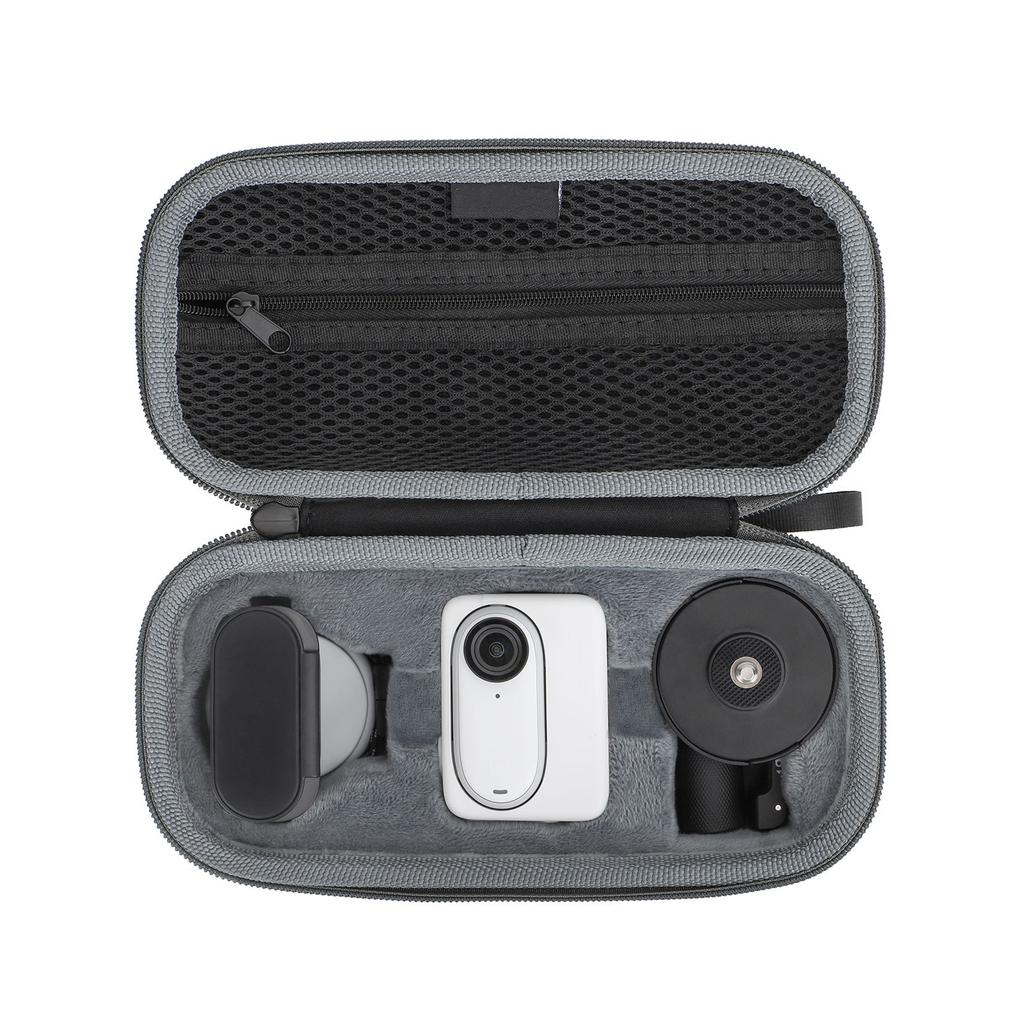 Portable Hard Case Black Carrying Storage Bag for Insta360 GO 3 Camera for Travel Home Office, Case Only