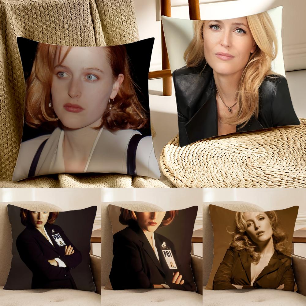 GGillian Anderson Cushion Cover Pillowcase Antidustmite living Room Sofa Decor Cushion Room