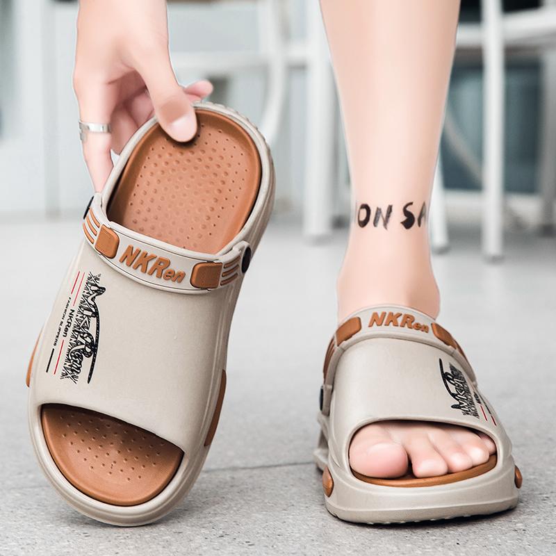 Herren Sandalen Große Größe Mode Plateau Hausschuhe Herren Hohl EVA Freizeit Sportsandalen Herren Strandschuhe Slides