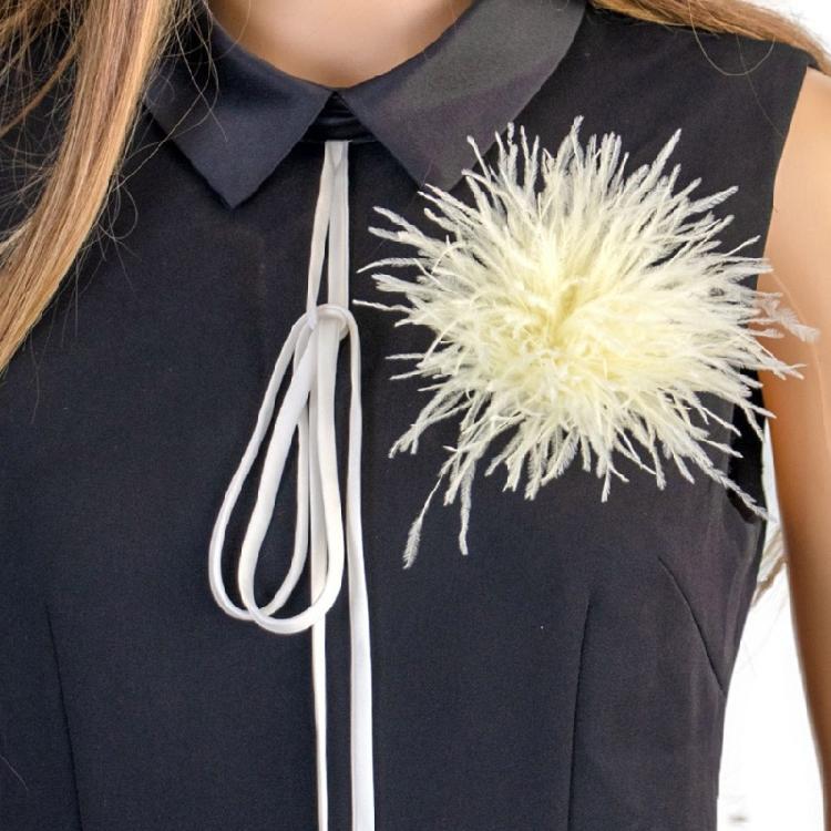 Spilla Spilla Struzzo per Abiti da Festa Decorazioni Corsage Piuma Spilla Piuma Donna