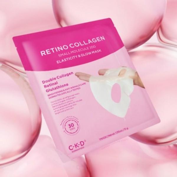 CKD Masque anti-taches de rousseur Vita Citeca, 5 feuilles (De face),Pack de masques coréens Collagen Pore-Firming (5ea) pink