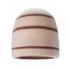 New, fashionable striped jacquard knitted wool hat, autumn and winter versatile warm cashmere pullover hat