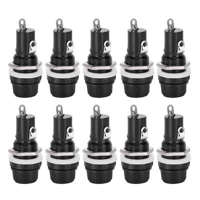 10 Stücke Panel Mount Schraube Halter Fall Für Radio Glasrohr Sicherungen X 20Mm