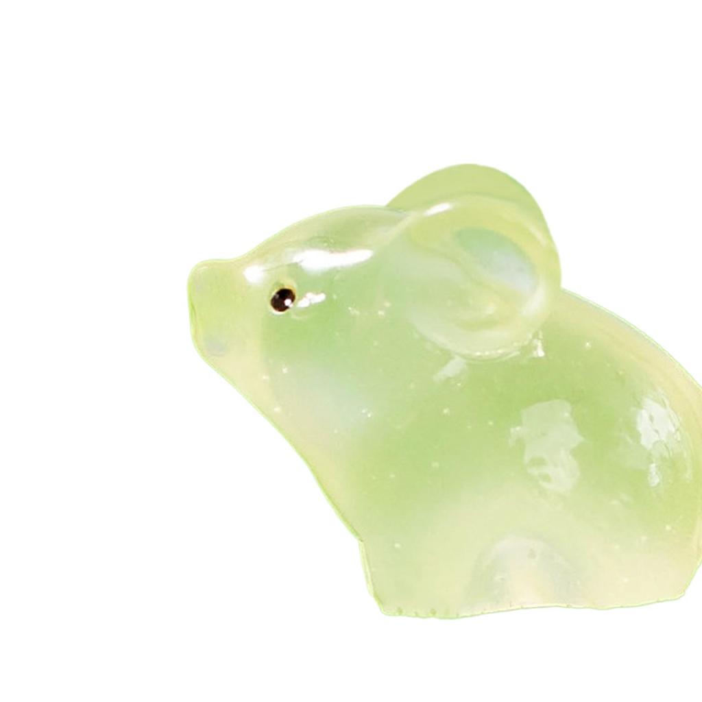 50 Stück Leuchtende Schwein Mini Tierfiguren Leuchten in der Nacht Heimdeko Mikro Landschaft Dekoration für Geburtstagsfeier Weihnachten