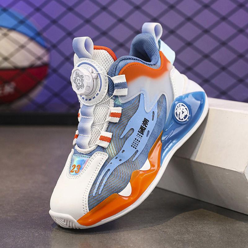 Youth style shoes Boys Basketball Shoes Kids Lightweight Non-Slip Outdoor Indoor Sports Sneakers Breathable Mesh Upper