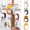 Cute Portable Bag Hook Animal Plastic Table Hook Purse Handbag Travel Bag Organizer Holder Office Decor Plastic Desk Side Hooks