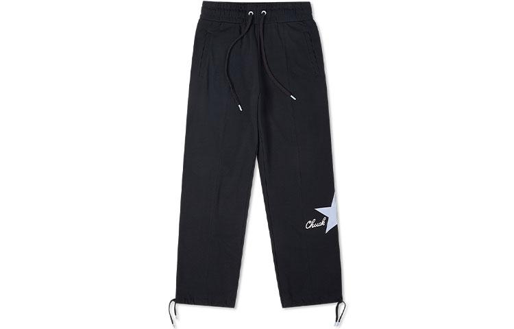 Converse Summer Fun Knitted Sweatpants Women s Black Moderate Straight Fit Pants 10024361-A01 S