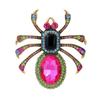 Unisex Vintage Exaggerated Brooch Spider-shaped Faux Crystal Brooch Pin Animal Shape Badge Fashion Accessories