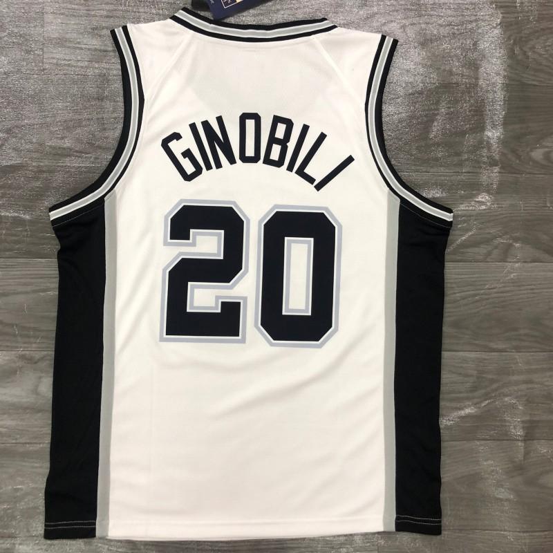 Custom Heat Pressed Basketball Jersey San Antonio Spurs 5 Murray 21 Duncan 20 Ginobili Breathable Bamboo Charcoal Fabric