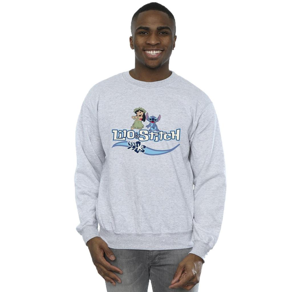 Disney Mens Lilo And Stitch Characters Sweatshirt