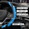 15 Inch Leather Steering Wheel Cover, Automotive Accessories Elastic Blue