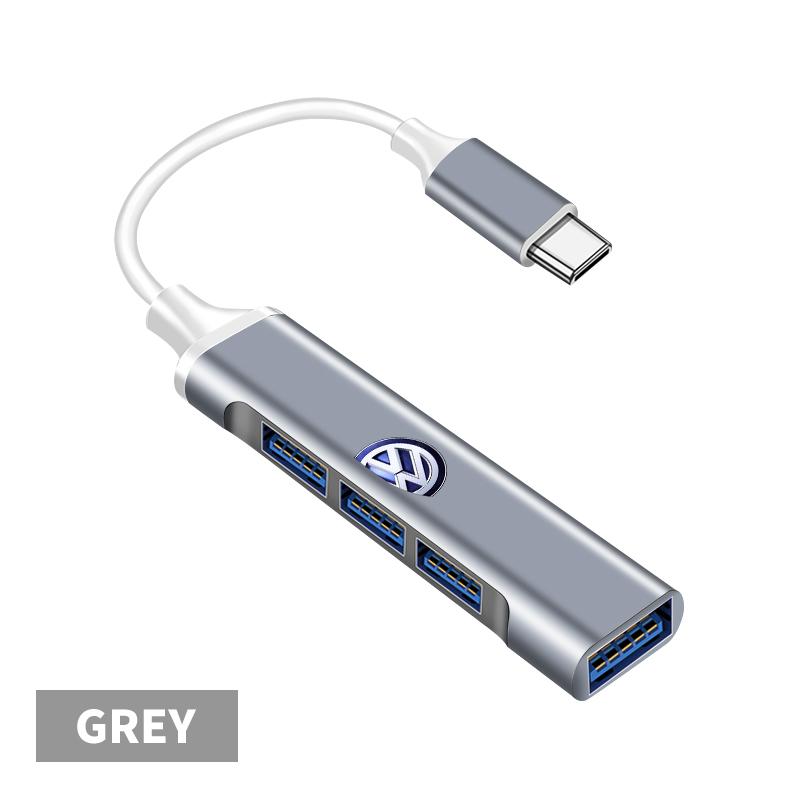 

OTG 4 IN 1 Type C To USB A 3.0 HUB High Speed Multi Ports Splitter Adapter For Volkswagen VW GOLF Polo Tiguan CADDY PASSAT