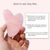 Jade Roller and Gua Sha, facial roller, facial beauty roller skin care tool, rose quartz massager for face, eye, neck, body muscle relaxation, relief 