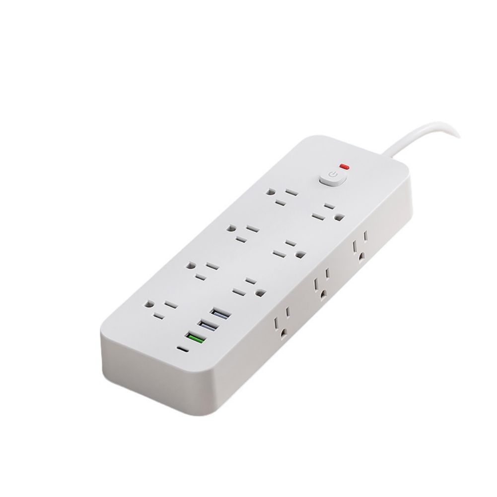 Power Strip With USB Multi Plug Outlet Extender 14 AC Outlets 3 USB A 1 USB C Ports Wall Plug Extender For Home Office