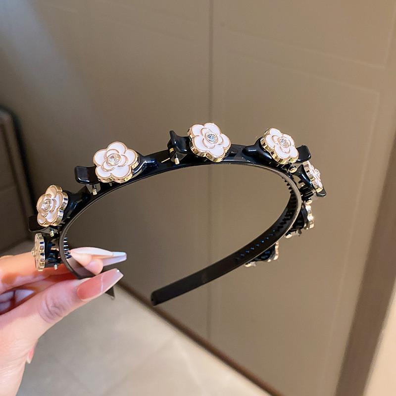 Pearl Headband for Women Elegant Bangs Hair Clip Fashionable Girl Hairband Hair Accessory