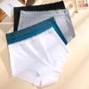 1pcs Women's High Waisted Plus Size Lace Waist Seamless Underwear, Fully Covered Hip Hugging Breathable Underwear, High-quality Comfortable Underwear