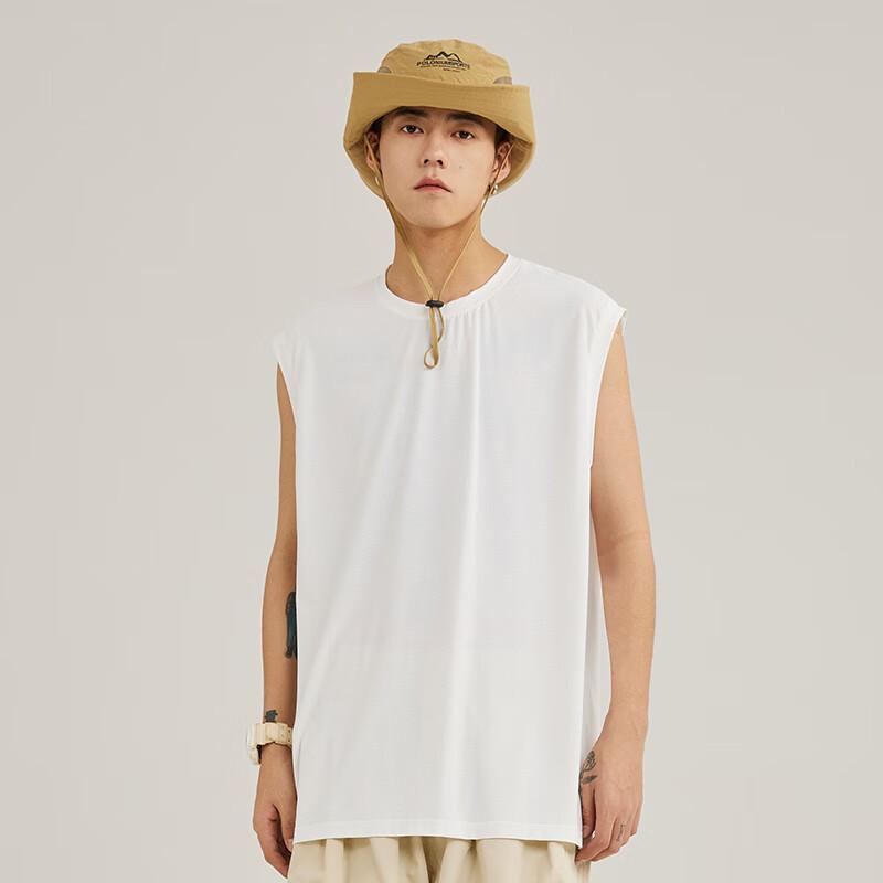 Jeanswest Men's Summer Ice Silk Quick-Dry Athletic Tank Top and Shorts