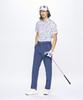 Coq Sportif cool to the highly WH00 [Le Golf] Short-sleeved shirt, all-over pattern, sweat-wicking, quick-drying, stretch-forcer, touch, breathable,