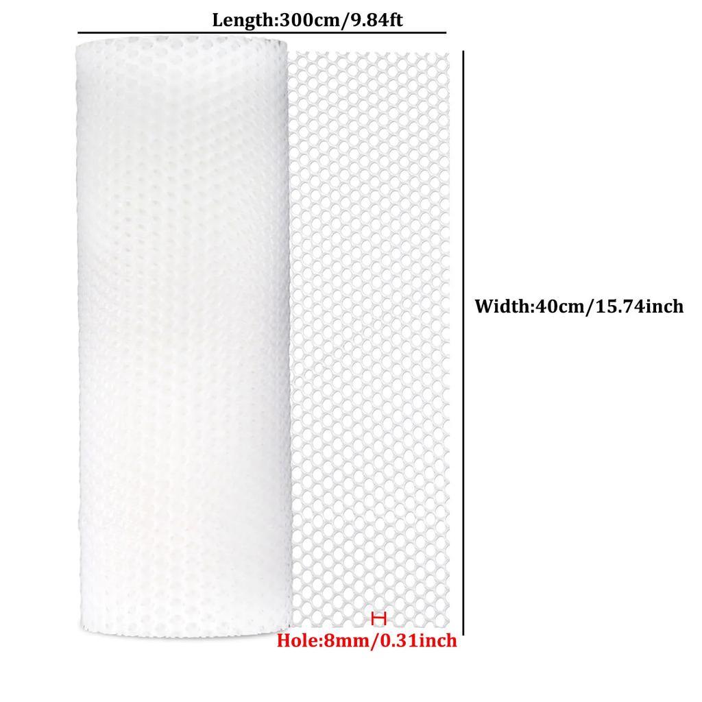 1/2roll Plastic Protective Nets for Poultry Farms, Family Balconies, Plastic Protective Nets, and Fall Prevention Nets 40x300cm