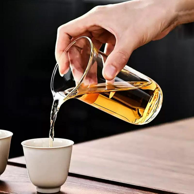 150ml Clear Glass Teacup Japanese Style Heat-resistant Fair Cup Tea Ceremony Household Kung Fu Tea Set Accessories 2025 New