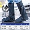 Waterproof Wear-Resistant High-Top Cycling Rain Boot Covers, Sandproof PVC, Unisex Disposable Protection for Students