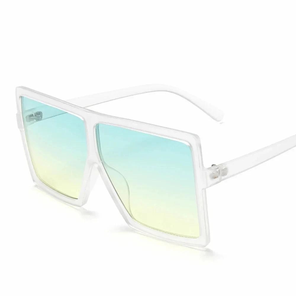 

Sunglasses Square for Women Sun Eyeglasses Female Glasses Eyeglasses Plastic Frame Clear Lens UV400 Shade Fashion Driving Latest As Picture