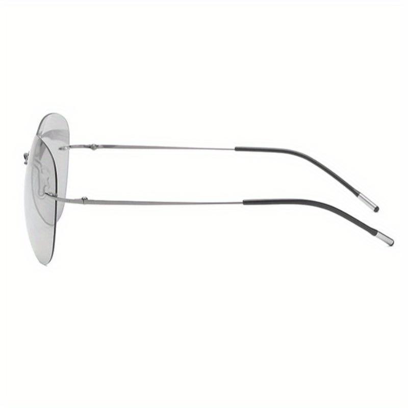 Men Ultralight Photochromic Lens Sunglasses Men Rimless Night Vision Glasses Women Driving Sports Summer Style