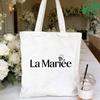 French Girl EVJF Future Bride Team Canvas Tote Bags Bachelorette Party Bridal Shower Shopping Bags with Diamond Ring Design