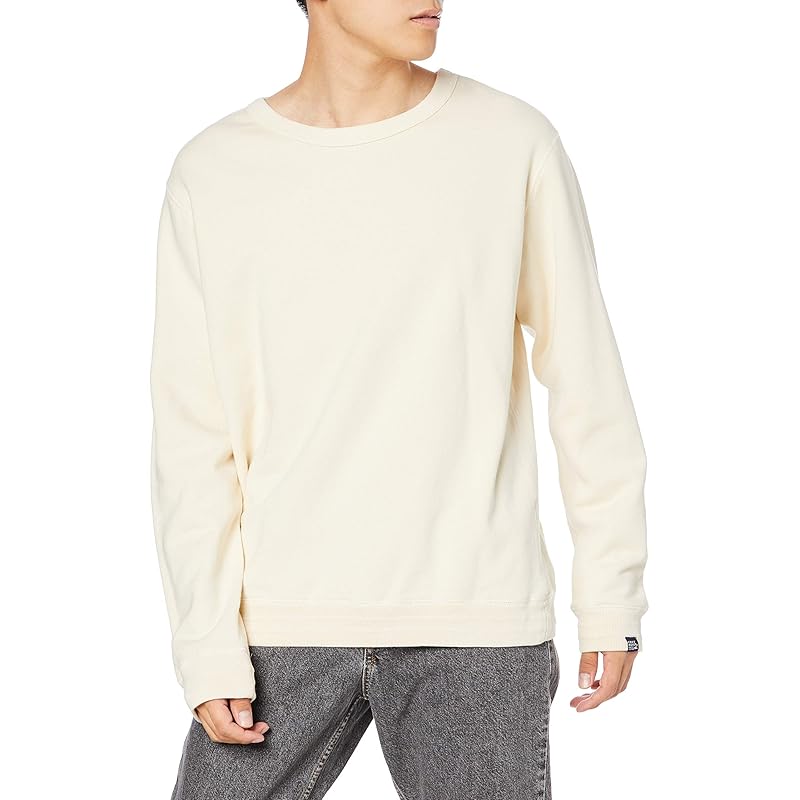 

[Cliff Meyer] basic sweatshirt crew men s LARGE natural