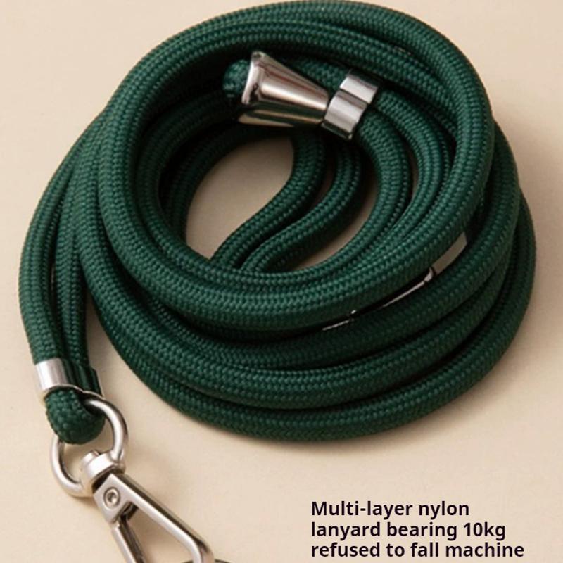 Universal Adjustment Phone Lanyard Necklace Strap Phone Case Solid Color Long Hanging Rope With Clip Anti-Lost Crossbody Lanyard