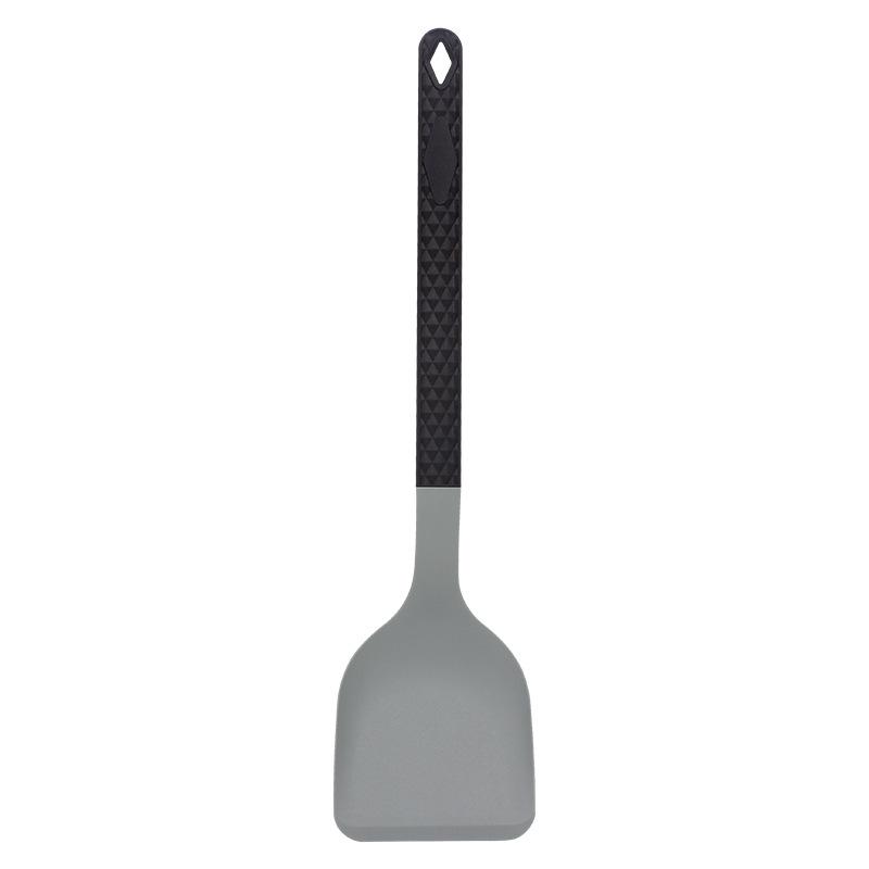 

Лопатка из термостойкого силикона, лопатка для приготовления блинов, сковорода, лопатка для мяса, переворачиватель яиц, кухонный инструмент для готовки black