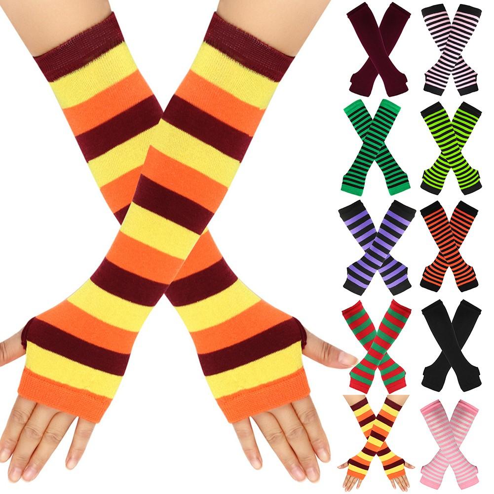 Autumn/Winter Women Gloves Elbow Elbow Mittens Fingerless Gloves