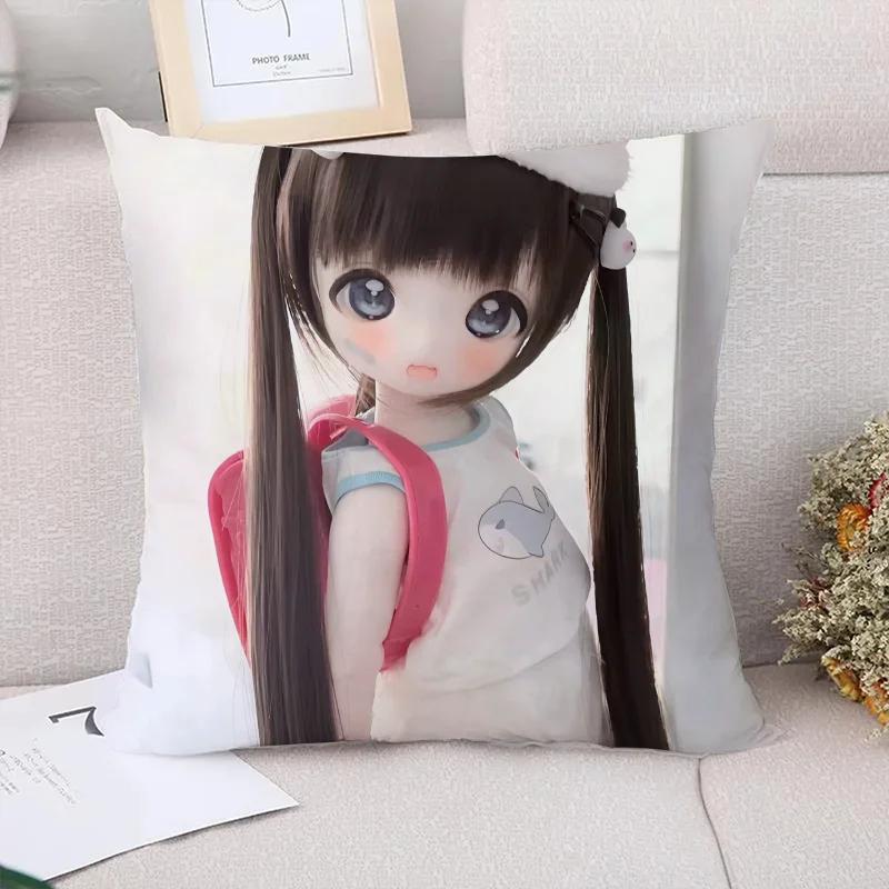 Fall Pillow Cover x B-Barbie Dolls Decorative Pillowcases  Car Decoration Sofa Cushions Cushion Covers for Bed Pillows