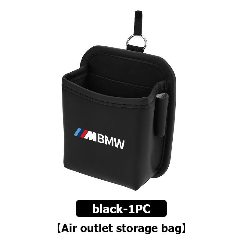 AAE1 Car Air Vent Outlet Storage Bag Phone Holder Pocket Organizer For BMW M 1 3 4 5 6 7 Series X1 X3 X4 X5 G20 G38 F48 E36 E39