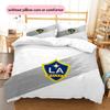 LA Galaxy Pattern Bedding Quilt Set  Home Decoration  Gift (1 * duvet cover + 2 * pillowcase  without core)