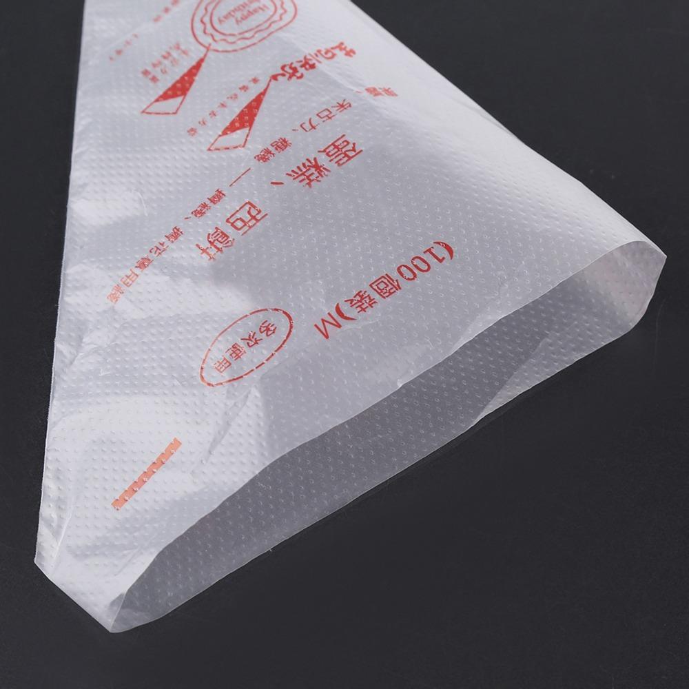 100PCS Non-Slip Piping Bags Disposable Pastry Bags Hygienic Icing Bags Bakery M