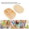 Single Layer Lunch Box Wooden Lunch Container Practical Picnic Box  For Picnics