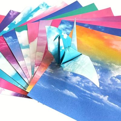 200 Pcs Handmade Origami Set - Each Piece 1515cm (5.95.9in) In Size, 12 Vibrant Colours for Each Style. Double-sided Printing , Square-shaped.