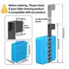Silicone Toilet Tank Cleaning Tablet Holder Toilet Bleach Tablet Storage Rack  Bowl Cleaner Storage